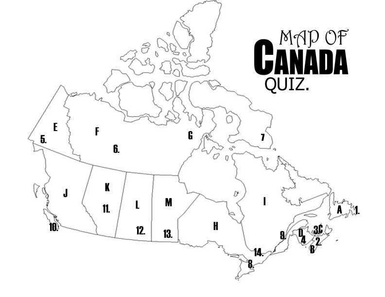 blank map of canada provinces and capitals. Blank Map Big